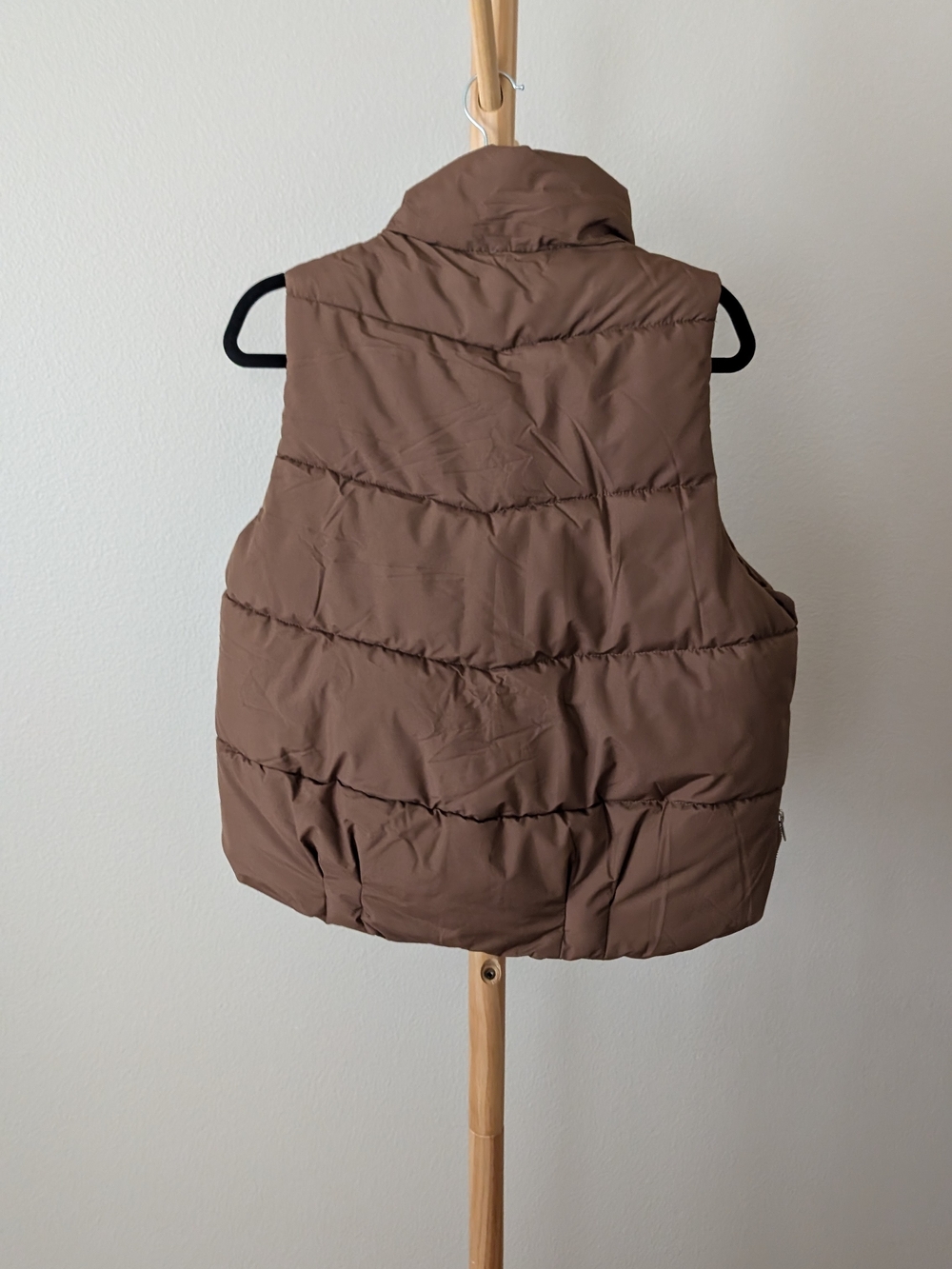 Brown Puffer Vest - Picture 2 of 4